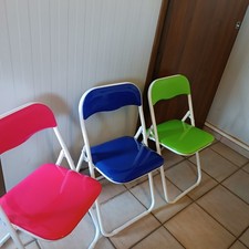 4  Sedie pieghevoli colorate